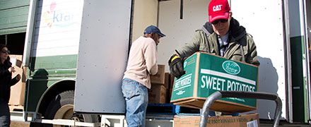 Feeding America is a nationwide network of 200 food banks and 60,000 food pantries and meal programs that provides food and services to more than 46 million people each year. 